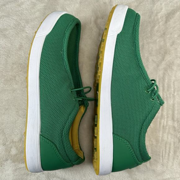 Skoni Men’s Golf Shoes Slip On Green Yellow Size 9 EU 43 EUC - Picture 8 of 12